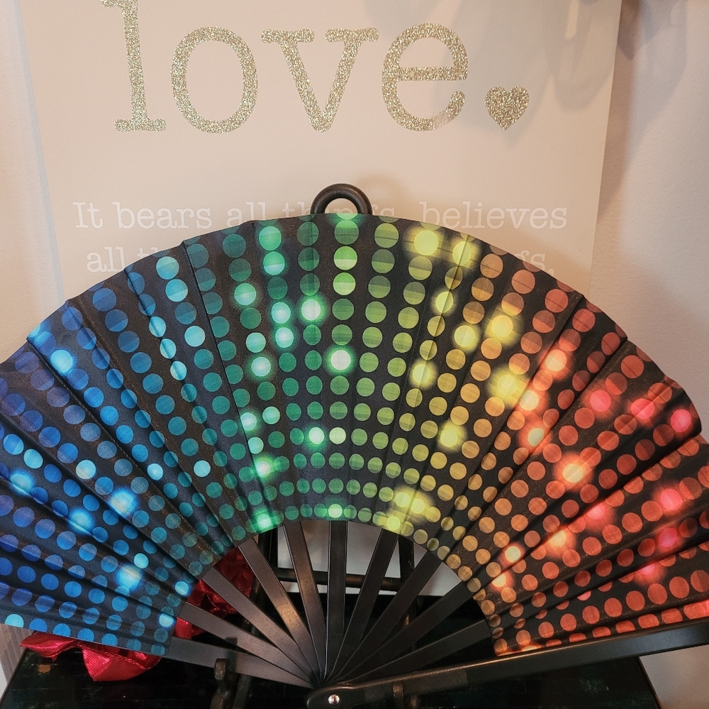 Handheld Boots On The Ground Folding Clack Fan